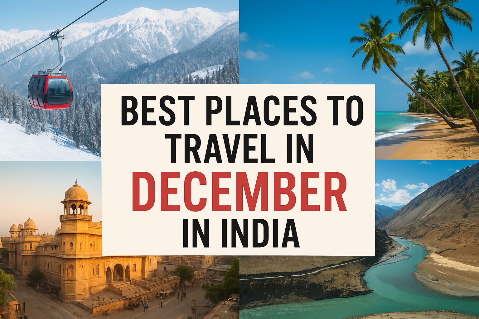 Best Places to Travel in December in India Best Places to Travel in December in India